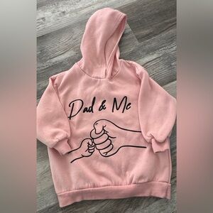 SHEIN Blush 'Dad & Me' Kids Hoodie
